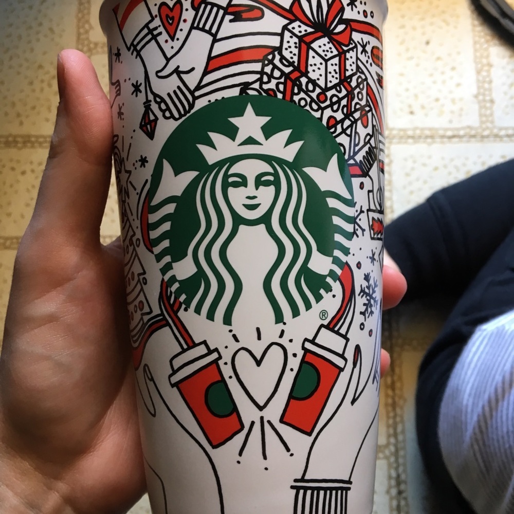 Starbucks ceramic to-go cup
